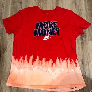 More money Nike flames shirt